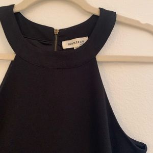 Black Halter Style Crop Too Size XS